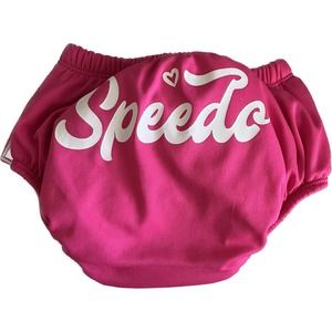 Speedo UV50 Toddler Girls XL Swim Diaper, Reusable Block Burn Sun Proof, Pink